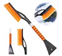 YCSYHQQX d'hiver Brosse à Neige + Grattoir à Glace 3in1 avec Poignée Antidérapante de Confort Gratte-Givre Antidérapante de Confort Gratte-Givre et Balai Pare Brise Outil