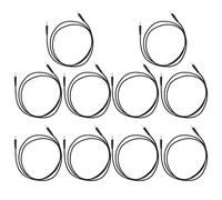 Yctze 10 Jeux de Fils de Test de Fiche Banane Premium, Câbles Mâle à Mâle de 0,44 Mm2 pour Usage Automobile et Domestique, Rouge (BLACK)