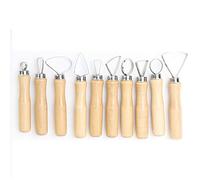 Yctze 10 Pièces Ensemble d'Outils de Modélisation de Savon de Cire de Sculpture de Poterie d'Argile - Kit de Sculpture en Argile Essentielle pour Bricolage avec Outils de Ruban pour l'artisanat