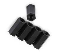 Yctze 100 Pièces PA66 M3 Entretoise Filetée Hexagonale Femelle pour Montage de Circuits Imprimés, Isolation, Entretoise Ve M3, Hexagonale en Nylon, Femelle PA66, Filetée, Tige (*12)