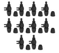 Yctze 10pcs 8/11 à 4/7 Connecteur de Tuyau - Connecteurs de Réduction des Barbelés à 4 Voies pour les Systèmes d'irrigation Goutte à Goutte, Idéal pour les Jardins, les Pelouses et les Serres