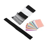 Yctze 12 Pièces Ensemble de Filtres de Gel d'éclairage de Carte de Couleur Flash Stroboscopique Coloré-Correction de Couleur Polyvalente et Photographie d'effets 'éclairage, Comprend Un