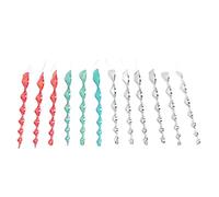 Yctze 12 Tiges Répulsives pour Oiseaux - Tiges Spirales Réfléchissantes pour Effrayer Les Oiseaux Loin du Jardin, de la Terrasse, des Cultures et des Véhicules - Dispositif Efficace de Dissuasion