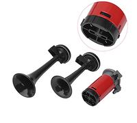 Yctze 12v Dual Trumpet Horn pour Voitures et Motos | Logement en Acier, Son 120 DB, Compact et Design