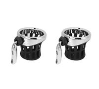 Yctze 2 PCS Voiture Tasse Boisson Titulaire en Aluminium en Caoutchouc Moto Guidon Tasse Boisson Mont Remplacement pour Aile d'or