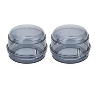 Yctze 2 Pièces Couvercles de Bouton de Cuisinière pour Brûleurs à Gaz, Protecteurs de Bouton de Cuisinière à Gaz à l'épreuve des Enfants avec Matériau PP Haute Température pour la sécurité de la