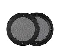Yctze 2 Pièces Haut-Parleur de 4 Pouces pour Haut-parleurs de Voiture, Décoration de -Parleur en Métal et ABS Couvercle de, Couvercle de de Voiture, de, de de, Décoration de, 4 i (Noir + Noir)