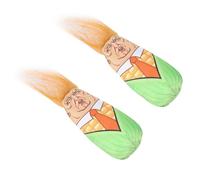 Yctze 2 Pièces Jouet en Peluche Herbe à Chat pour Chat avec Son de Cloche-Conception de Maïs Mignon pour Que Les Puissent Mordre, Couiner et Jouer avec des Matériaux Sûrs et Non Toxiques (Maïs)