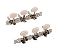 Yctze 2pcs Perges de Réglage de la Guitare Acoustique avec Bouton de Couleur Crème - Clés de Réglage de la Chaîne en Métal élégant 3l pour