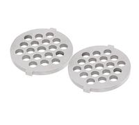 Yctze 2pcs Plaçant de Viande électrique Vane/Wing Plate de Broyage en Acier Inoxydable pour Broyeur de Type 5# / B - Idéal pour la Viande, les Légumes, les Herbes et Plus (Couteau à mailles à