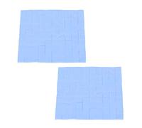 Yctze 2PCS Tampon Thermique Thermique en Silicone pour Le Refroidissement du Processeur et Les Applications LED, Haute conductivité et Malléable, 100 X 100 X 1 Mm