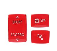 Yctze 3 Pcs Gear Button Kit 6131 9252 912-1 ESP Interrupteurs de Lève-vitre Automobile Antidérapants F30 Bouton de Mode Sport Interrupteur Anti-dérapant ESP Bouton Sport
