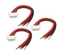 Yctze 3 Pièces Câble d'extension 30 Cm Connecteur Femelle 16 Broches Interface de Diagnostic pour Véhicule J1962 Câble d'extension Compatible, de Diagnostic, OBD, 16 Broches, OBD Femelle,