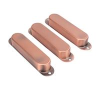 Yctze 3 Pièces Couvercle de Micro à Bobine Unique pour Guitare électrique Couvercle de Micro à Bobine Unique Ensemble d'accessoires d'instrument en Cuivre de de Guitare Electric Guitar (Placage de