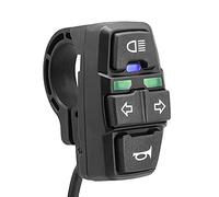 Yctze 3 Po à Vélo électrique Scooter Interrupteur, Signal de Virage et Contrôle du Klaxon, 36V / 48V sur l'Interrupteur de Guidon Imperméable pour le Vélo E, le Scooter, la Moto