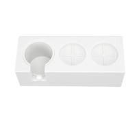 Yctze 3 Trous Station de Titulaire de Sabotage de café sans Glissement pour un Accès Facile aux Outils - pour une Utilisation à la Maison et au café (Ancien Type Blanc)