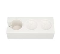 Yctze 3 Trous Station de Titulaire de Sabotage de café sans Glissement pour un Accès Facile aux Outils - pour une Utilisation à la Maison et au café (Nouveau Type Blanc)