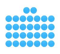 Yctze 30 Balles en Mousse EVA de 21,5 Mm - Balles d'entraînement en Mousse Souple pour l'intérieur et la Pratique, Légères et Sûres pour la Pratique du Swing, Les Niveaux de compétence. (Blue)