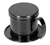 Yctze 304 Infuseur de Cafetière Goutte à Goutte en Acier Inoxydable - Cafetière Portable pour la Maison, le Bureau, les Voyages et le Camping (BLACK)
