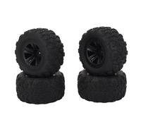 Yctze 4 PCS RC RC Car Wheel Tire Set pour WLTOYS 144010 & MJX - Manipulation Améliorée, Performances Robustes, Traction Améliorée, durabilité