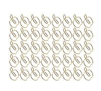 Yctze 40 Trombones Dorés en Forme de Pomme - Trombones Artisanaux en Métal de Grande Taille, Organisation de la Maison, Signets, Classification de Fichiers et Plus