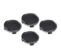 Yctze 4PCS Capuchon de Centre de Roue, Capuchon de Moyeu en Fibre de Carbone Imperméabilisant ABS avec Protection Améliorée, pour Couvercle de Moyeu de Roue ID 74mm OD 69mm