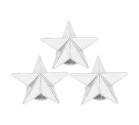 Yctze 50 Ensemble de Rivets étoiles à 5 Branches en Alliage de 16 Mm avec Vis pour Accessoires de Mode de Maroquinerie - Or (SILVER)