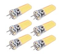 Yctze 6PCS Ampoule GY6.35 5W COB, Ampoule de Plafond en Silicone 500lm, Blanc Chaud, Efficacité Énergétique, Dissipation Thermique à 360° pour Lustre, Ventilateurs de Plafond, Lampes Murales et de