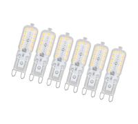 Yctze 6pcs G9 LED Ampoule 5W Dimmable Couvercle Transparent 22 LED Ampoule pour Plafond Table Applique Murale - Blanc Chaud - Économe en énergie et Oeil (Blanc chaud 220-240v)