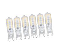 Yctze 6pcs G9 LED Ampoule 5W Dimmable Couvercle Transparent 22 LED Ampoule pour Plafond Table Applique Murale - Blanc Chaud - Économe en énergie et Oeil (Blanc naturel 220-240v)