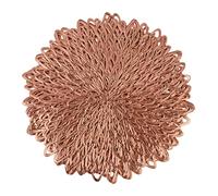 Yctze 8pcs Rose Gold Hollow Out Flower PVC Placemats Set - Élégants et Tableaux de Table pour Décoration de Restauration Intérieure et Extérieure