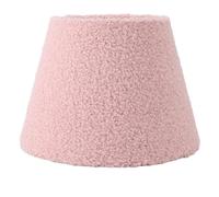 Yctze Abat-jour Conique en Tissu Peluche pour Ampoules E27/E14 - Abat-jour Simple et Exquis, Design en Tissu Doux pour Chambres, Hôtels et Plus (PINK)