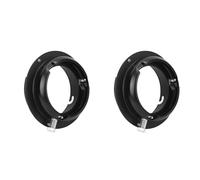 Yctze Adaptateur de Lumière Flash, Convertisseur D'anneau Adaptateur en Alliage pour Support Elinchrom vers Bowens Mount Flash Light Softbox 2 Pièces