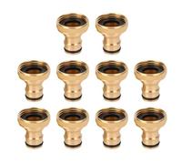 Yctze Adaptateur de Robinet de Lave-vaisselle 10 Pièces, Adaptateur Portable à Connexion Encliquetable en Laiton pour Machine à Laver, avec Filetage de 25 Mm à 15,5 Mm pour évier de Cuisine