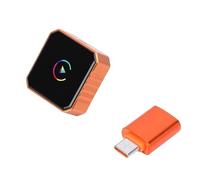 Yctze Adaptateur de Voiture sans Fil, Adaptateur Double Bande Bluetooth WiFi Plug and Play, de Coque en Alliage d'aluminium avec Contrôle Stable de Reconnexion Automatique Rapide, Idéal pour iOS