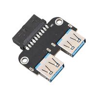 Yctze Adaptateur d'extension USB 3.0 vers USB Femelle 19 Broches/20 Broches intégré pour Une connectivité Améliorée et Une Installation Facile.