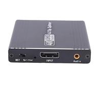 Yctze Adaptateur Répartiteur DisplayPort vers Double DisplayPort, Prise en Charge du Mode Extension et Miroir MST, Répartiteur 4K @ 144 Hz 1 Entrée 2 Sorties, Hub Adaptateur de Port d'affichage pour