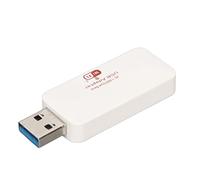 Yctze Adaptateur WiFi USB Double Bande AC1300 - Haute Vitesse 1300 Mbps avec USB 3.0, MU-MIMO et Mode AP Doux pour Ordinateur de Bureau et Ordinateur Portable