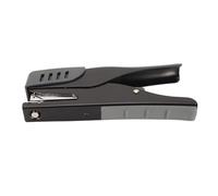 Yctze Agrafeuse de Bureau capacité de 20 Feuilles Agrafeuse Ergonomique de Bureau capacité de 20 Feuilles de sans Effort en Métal avec Patin Antidérapant pour 100 Stockage de - Manuelle pour (BLACK)