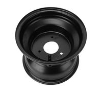 Yctze Alliage D'aluminium de Haute Résistance de Moyeu de Jante de Roue de 8 Pouces 18X9.50-8 ATV Go Kart Jante de Roue pour les Chariots de Noir (3 trous)
