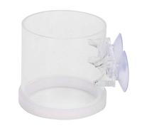 Yctze Anneau d'alimentation pour Poissons en Acrylique avec Ventouse, Mangeoire Transparente pour Aquarium, Station d'alimentation pour Aquarium