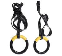 Yctze Anneaux de Gymnastique avec Poignée Antidérapante, équipement de Fitness à Domicile pour l'entraînement de Force et Les Entraînements