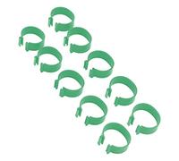 Yctze Anneaux de Pieds de Volaille de Type Ouvert, 100 Pièces, Identifiants Réutilisables pour Poulets, Canards et Oies, Anneaux de Pied Faciles à Installer et à Personnaliser (Green #13)