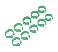 Yctze Anneaux de Pieds de Volaille de Type Ouvert, 100 Pièces, Identifiants Réutilisables pour Poulets, Canards et Oies, Anneaux de Pied Faciles à Installer et à Personnaliser (Green #14)