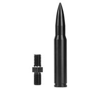 Yctze Antenne de Voiture Antenne Automatique Aérienne 80 Mm en Alliage D'aluminium Noir Mât de Remplacement Installation Facile pour JK Unlimited 2007-2017 2 Portes 4 Portes
