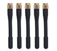 Yctze Antennes Omnidirectionnelles Double Fréquence 5 Pièces avec Gain 3DBI et Interface Mâle SMA pour Diverses Applications