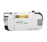Yctze Appareil Photo Numérique à éCran Pivotant de 2.4 Pouces pour Créateurs de Contenu et Familles Préservant des Souvenirs, Enregistreur Vidéo HD 1080p 16mp Zoom 16x (White)