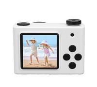 Yctze Appareil Photo Numérique Compact Point and Shoot Avant Arrière Double Objectif Autofocus 2MP 720P HD écran 1,54 Pouces Grand Angle Mini Enfant pour Adolescents étudiants Voyage (White)