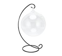 Yctze Aquarium à Poissons en Verre Suspendu - Bol à Poissons de Bureau Transparent avec Support pour la Décoration du Bureau et de la Maison - Aquarium Suspendu élégant et Peu Encombrant