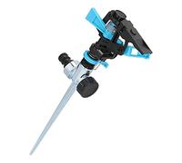Yctze Arroseur Automatique, Rotation à 360 Degrés, Distance de Pulvérisation Réglable, Arroseur de Particules Fines avec Piquet de Sol en Alliage de Zinc pour Pelouse et Jardin (Buse en Plastique)